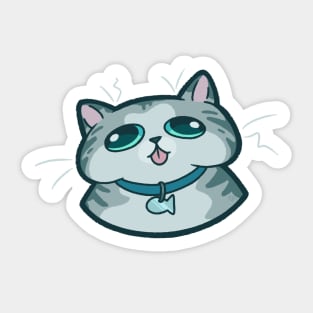 Smooshed Kitty Sticker